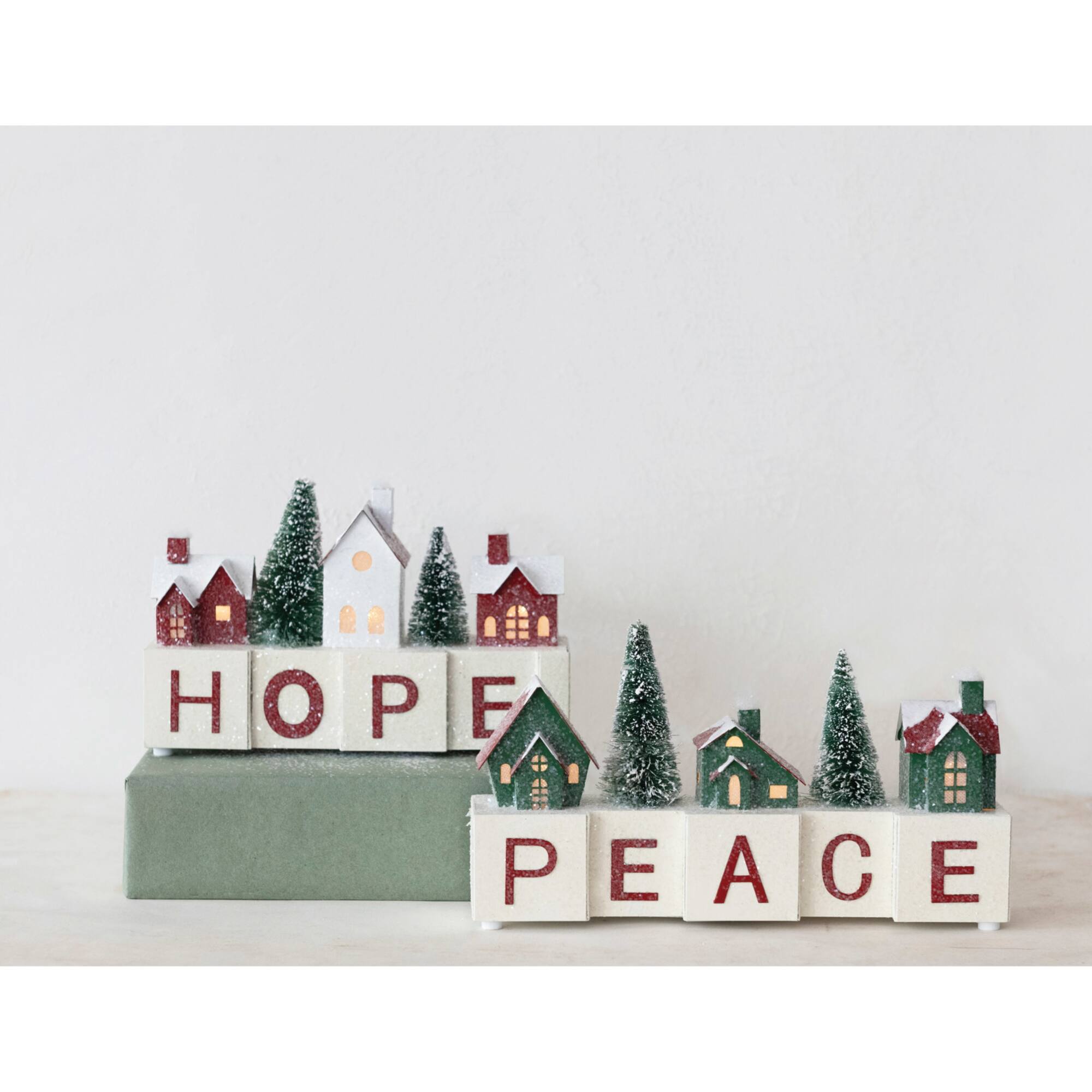 Hello Honey® 8.5" Paper Village with LED Lights